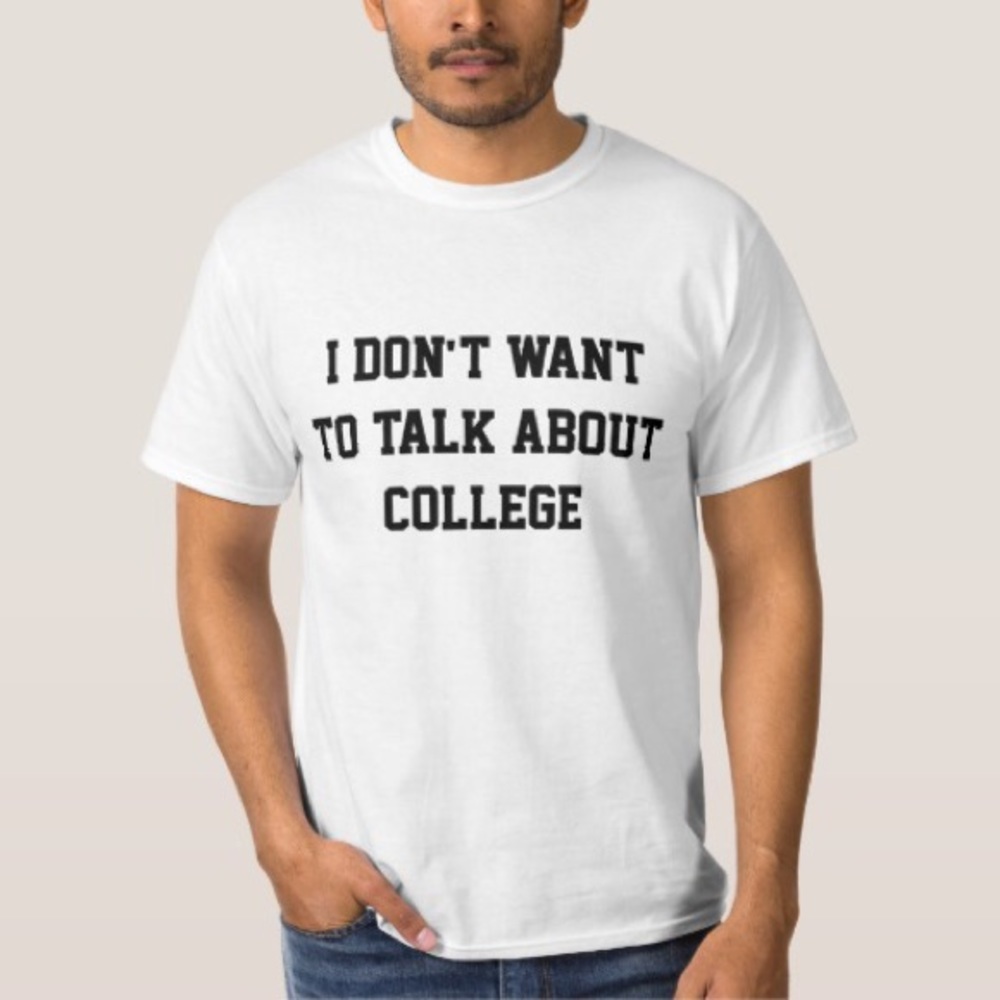 White t-shirt size small in adults